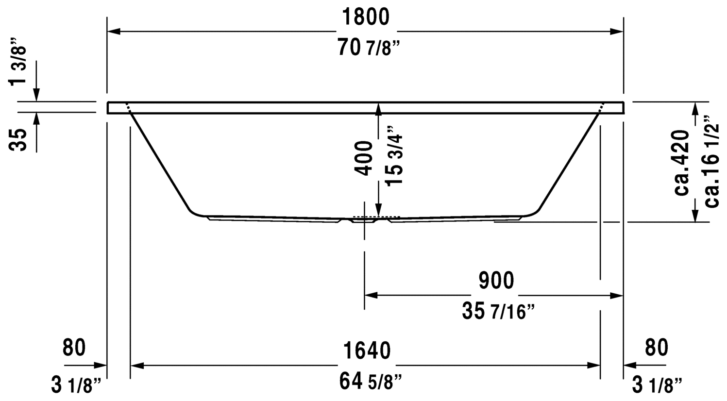 D Code Bathtub Duravit